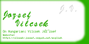 jozsef vilcsek business card